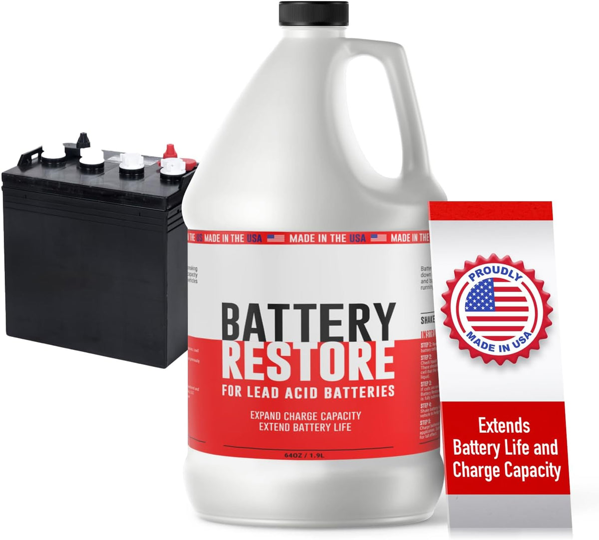 64oz Lead Acid Battery Restore Solution F82941