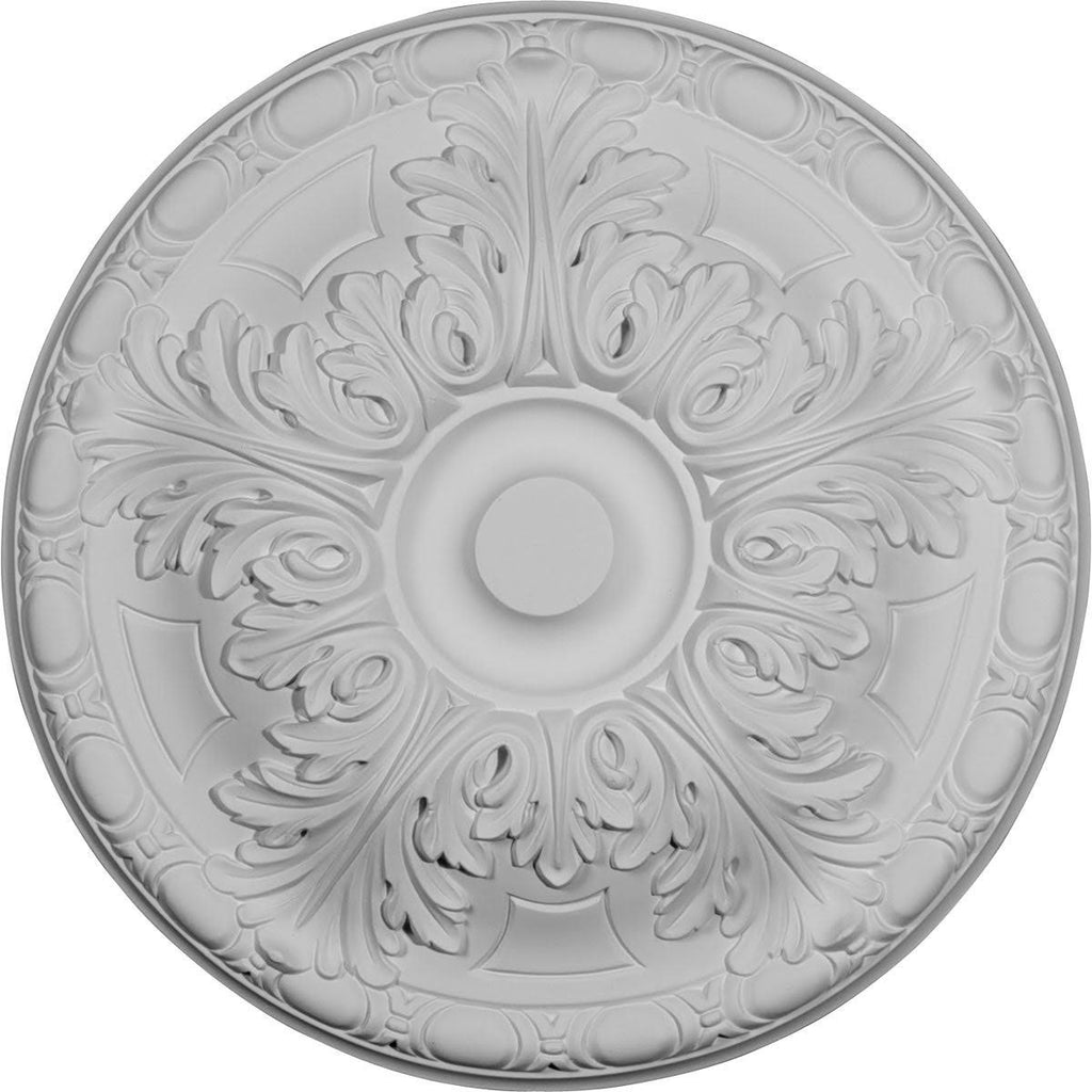 15 3/4x22OD x 5/8x22P Hand-Painted Firebrick Ceiling Medallion Q6395