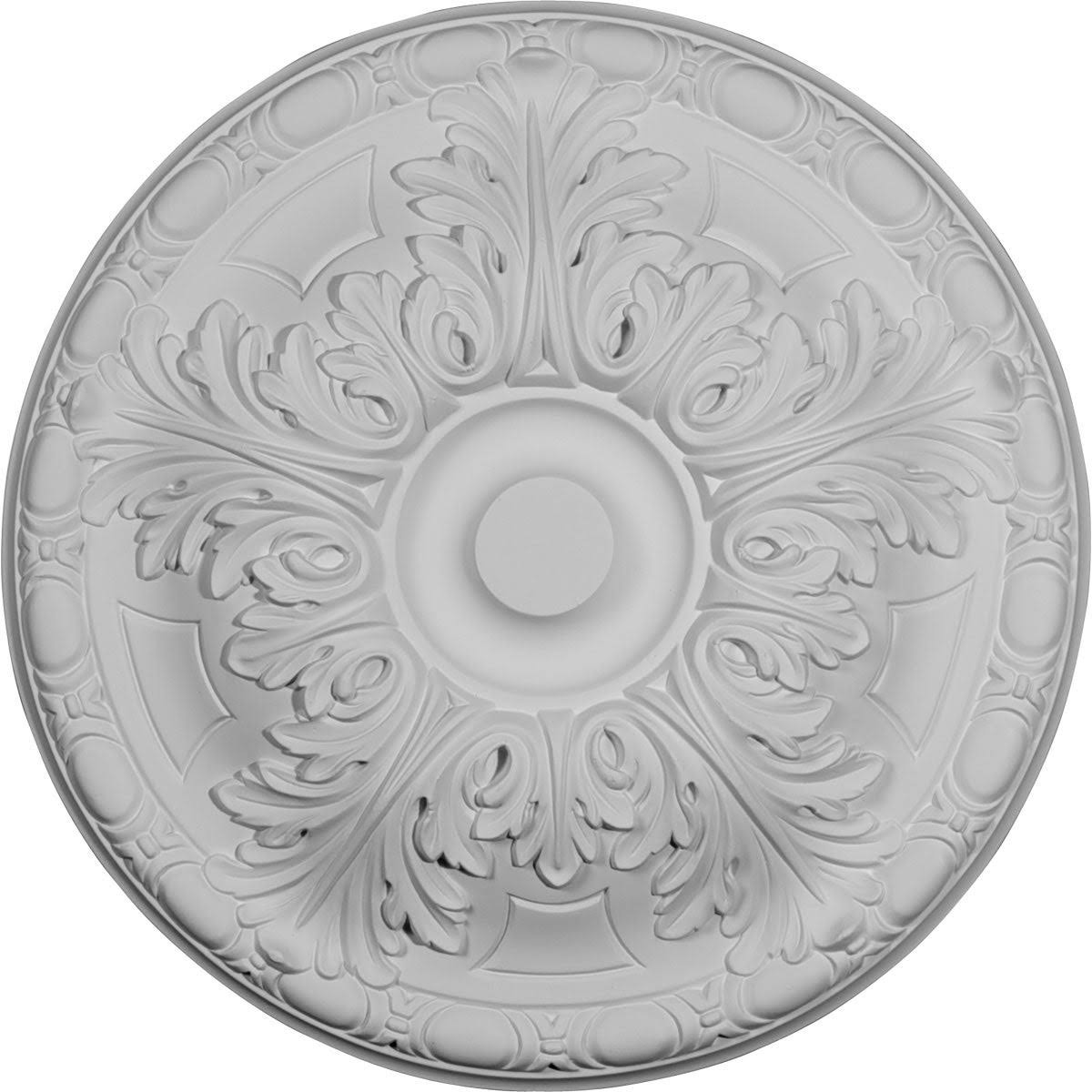 15 3/4x22OD x 5/8x22P Hand-Painted Firebrick Ceiling Medallion Q6395
