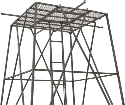 10' Elevated Hunting Tower Platform Climbing Ladder Stand R906922