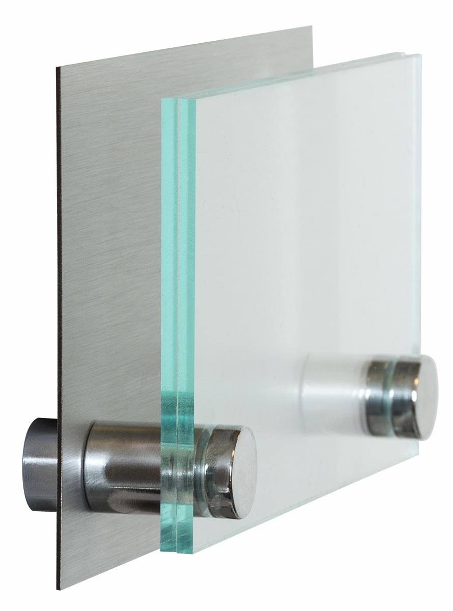 Office Door Sign with Brushed Formica Backing and Mounting Hardware R5824