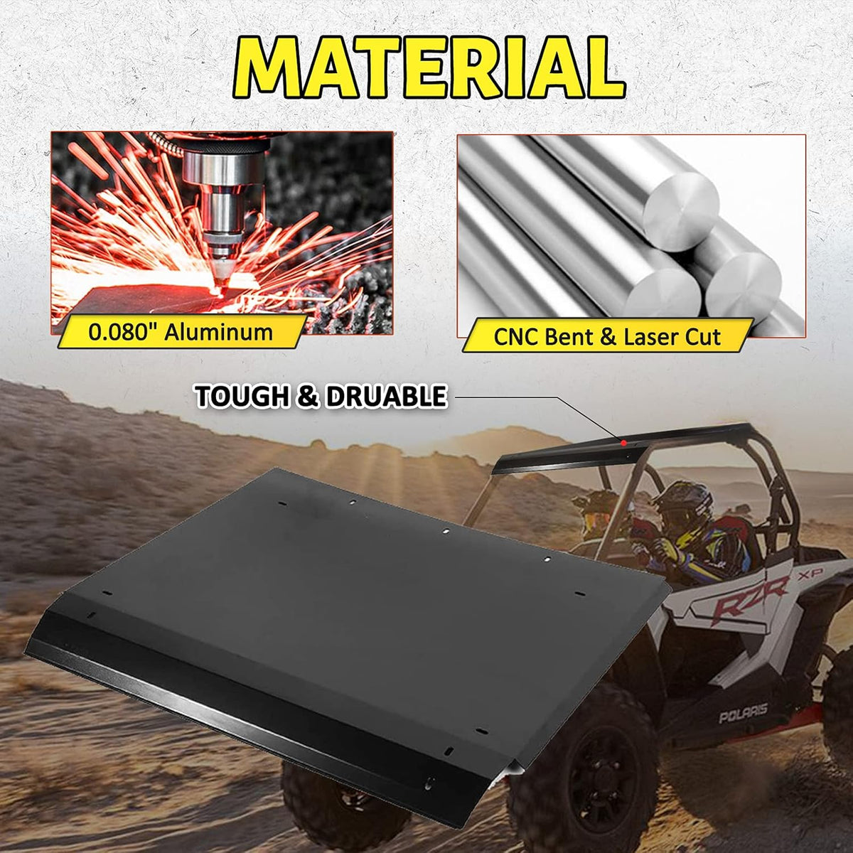 Aluminum UTV Hard Roof 2 Seat A3622