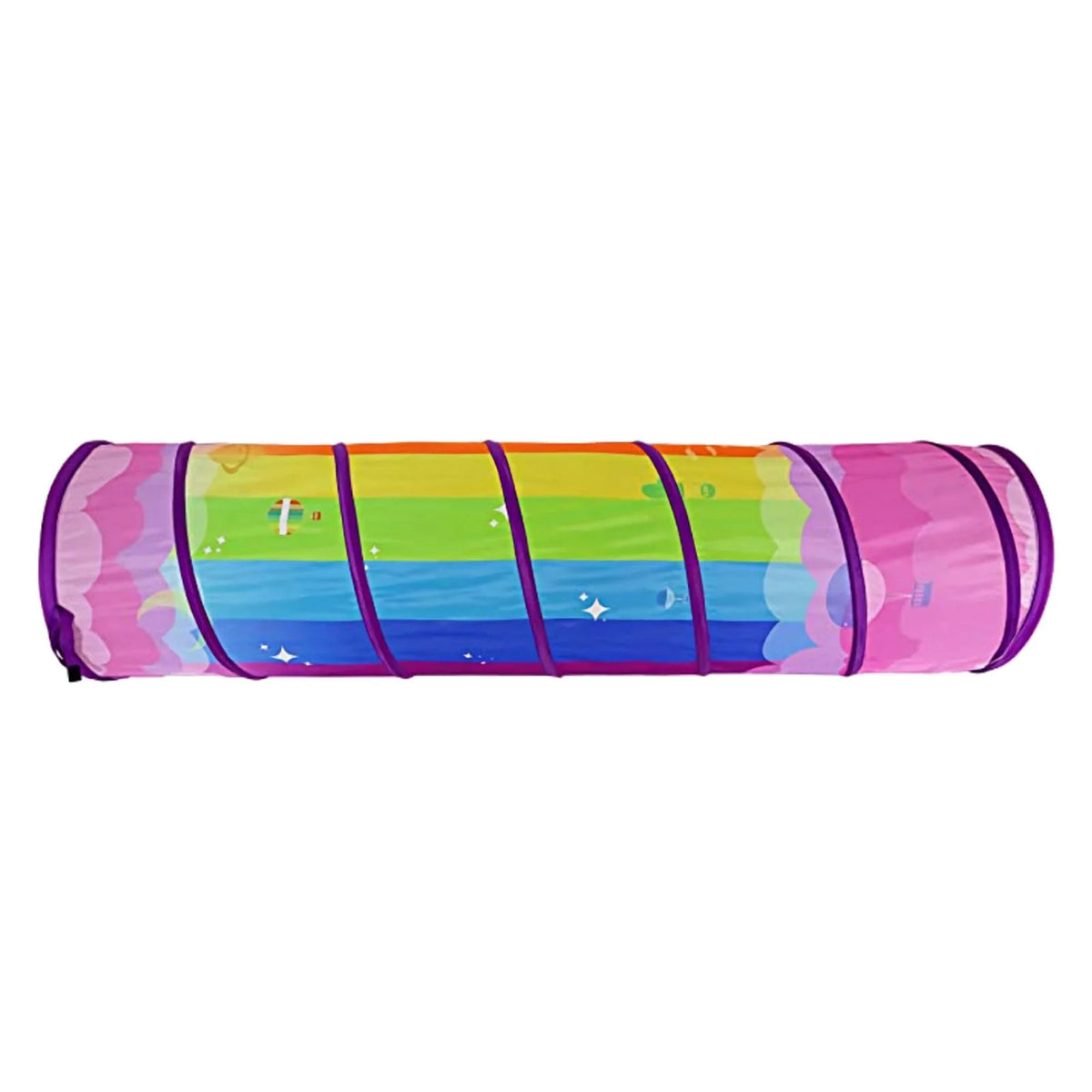 Crawling Tunnels House Playset Tunnel Toys for Kids Indoor Outdoor with Handle O149