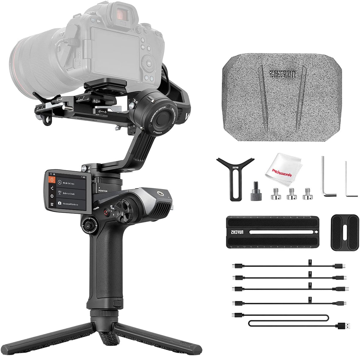 3-Axis Gimbal Stabilizer for DSLR & Mirrorless Cameras S214
