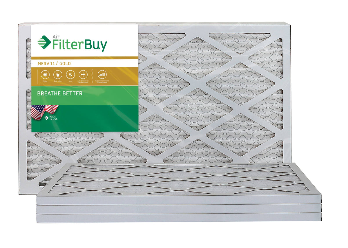 13x25x1 Pleated AC Furnace Air Filter, Pack of 4 U974