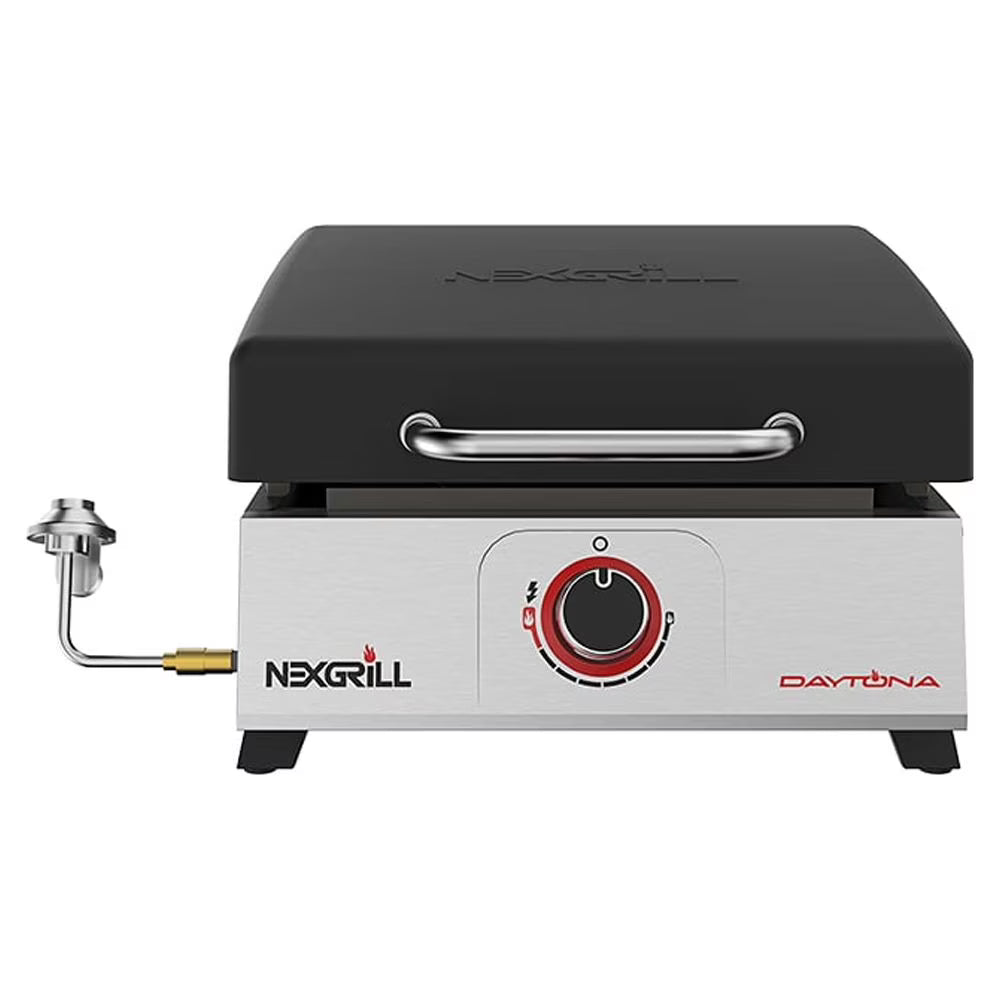 1-Burner Propane Gas Tabletop Grill with Hot Rolled Steel Griddle Top K4585