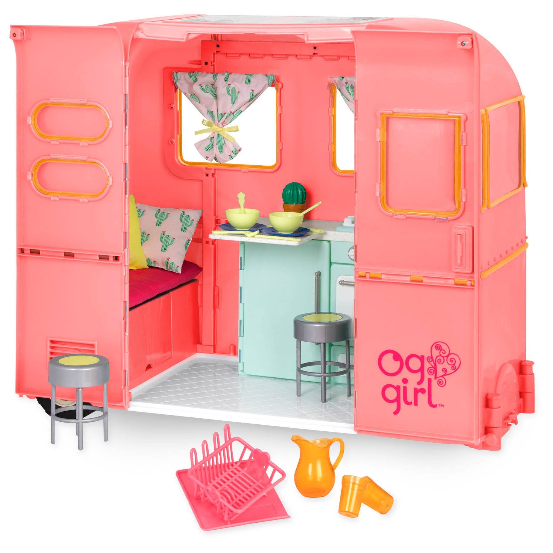 Pink RV Camper Z918192