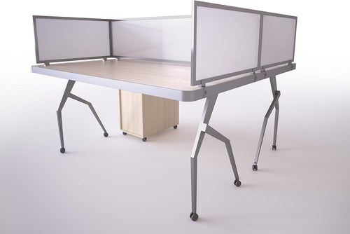 12 Polycarbonate Desk Mounted Privacy Panel V44483