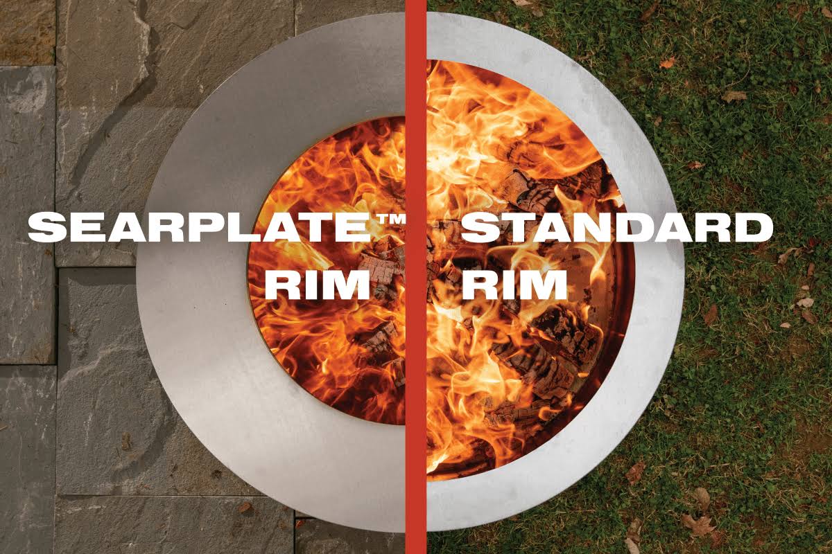 Stainless Steel Smokeless Fire Pit with SearPlate Rim A62203