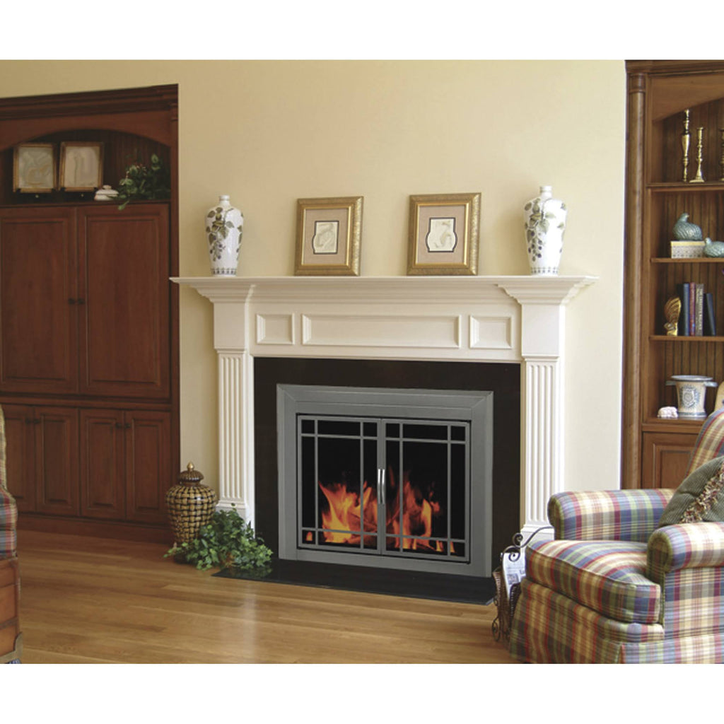Small Glass Fireplace Doors K977