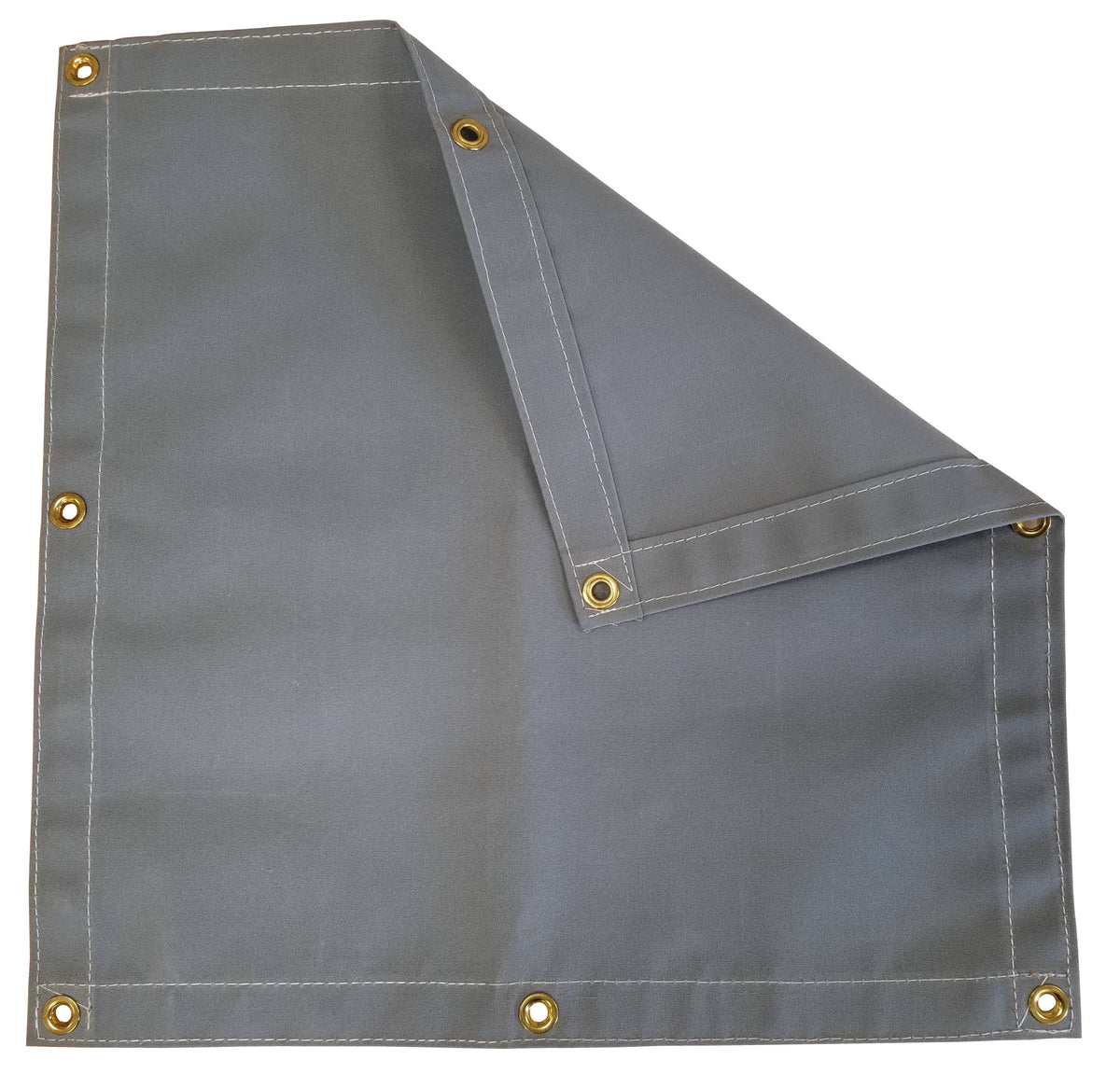 Grey 14.5 oz Polyester Canvas Tarp M5831