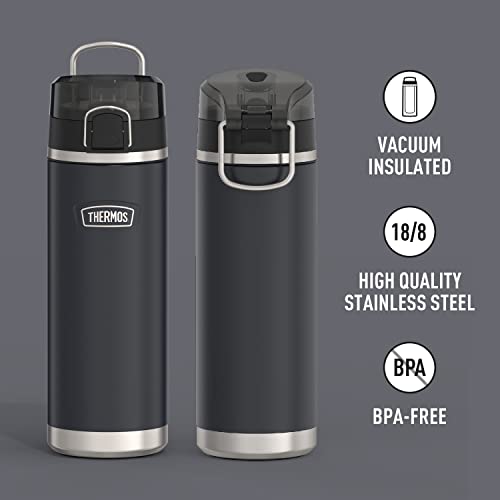 24 Ounce Vacuum Insulated Stainless Steel Water Bottle with Lid B9398