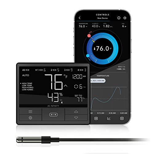 Smart Environmental Controller with Temperature Humidity Timer Controls B689944
