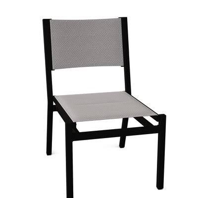 Pewter Finish Patio Dining Side Chair O4995
