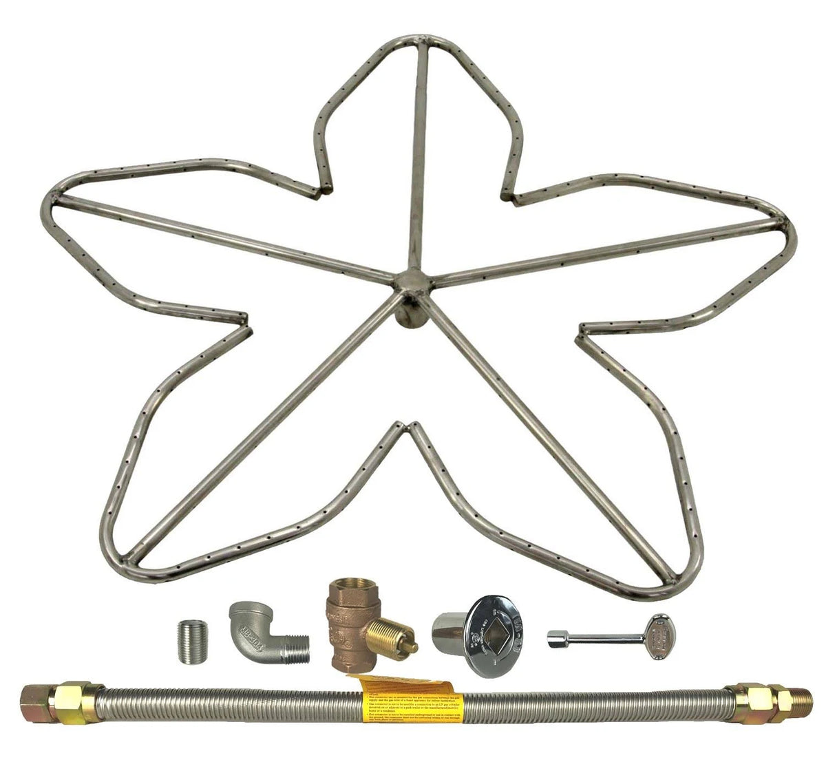 Antique Copper Natural Gas Fire Pit Burner Ring Kit K954749