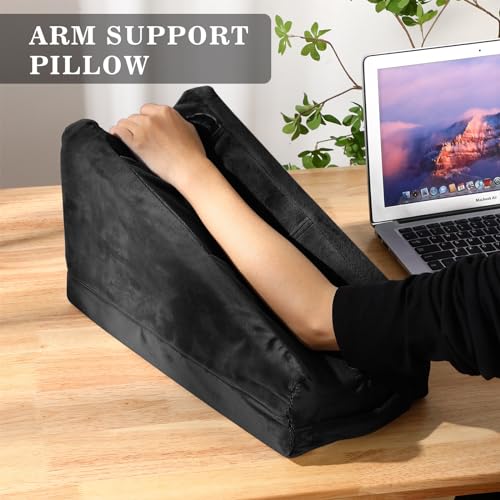 Dark Gray Arm Elevation Pillow with High Density Foam M1867