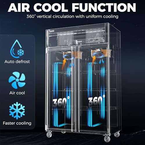 72" W 54 Cu.ft Commercial Refrigerator and Freezer Combo O679311