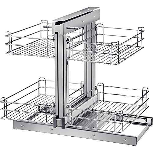 Swing Left Blind Corner Cabinet Pull Out 2 Tier Tray Soft Close E535280