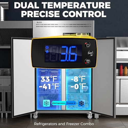 72" W 54 Cu.ft Commercial Refrigerator and Freezer Combo O679311