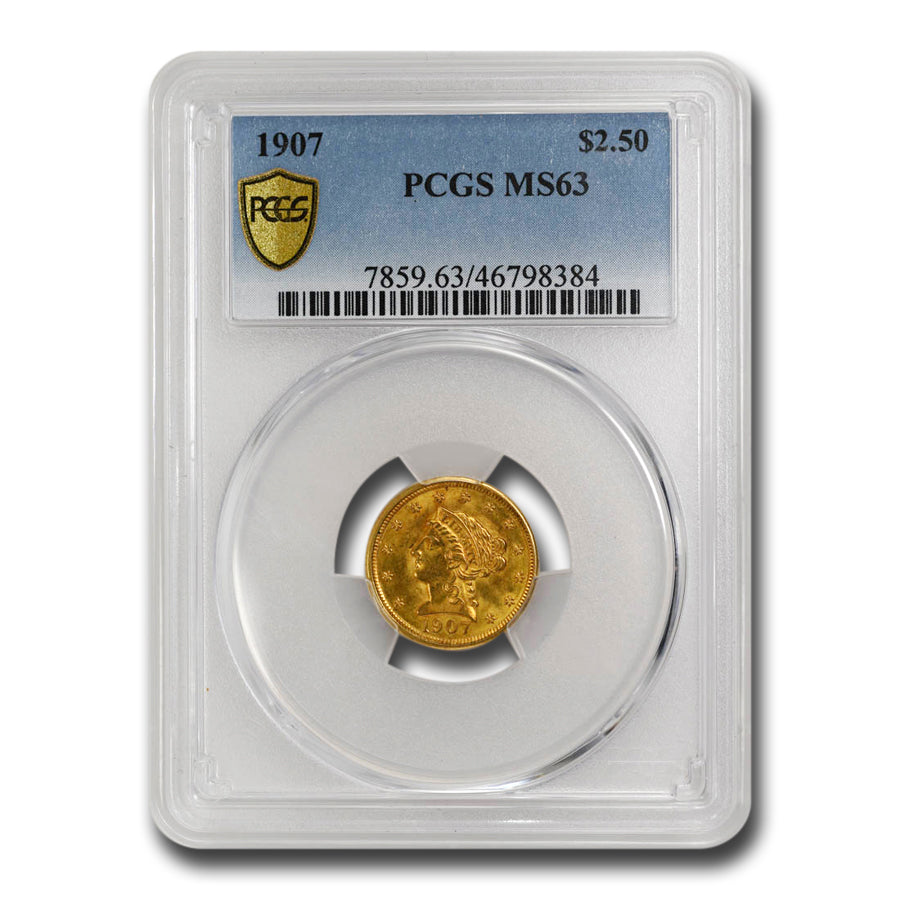 $2.50 Liberty Gold Quarter Eagle MS-63 N30228
