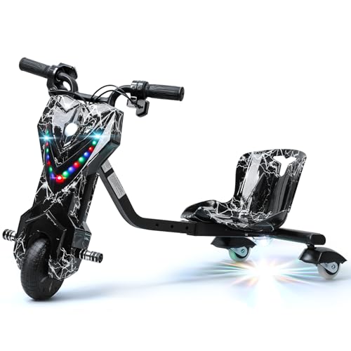 Electric Drift Trike with Adjustable Seat Big Wheel 3-Wheel Scooter V815