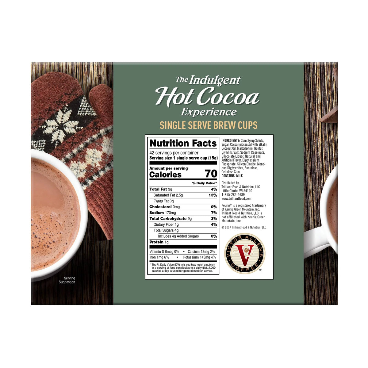 6-12 Count Single Serve Hot Cocoa K-Cup Pods P40886