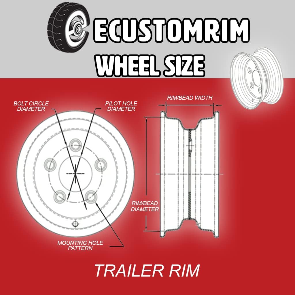 2-Pk Hankook ST225/75R15 Trailer Tire On Silver Mod Rim 6 Lug Wheel LRE X31538