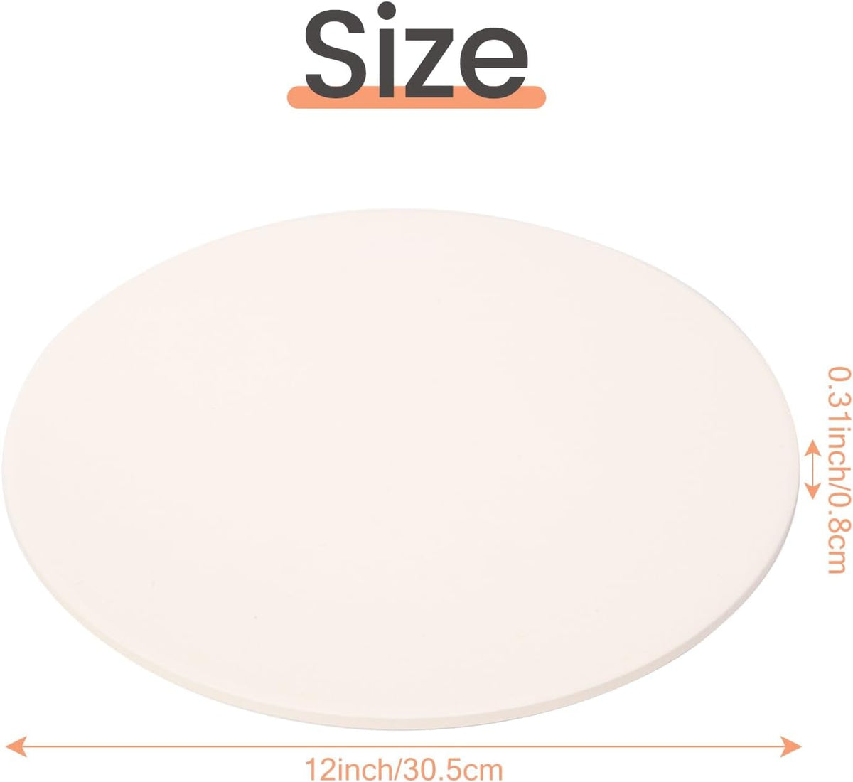 12 Inch Ceramic Pizza Stone T671601