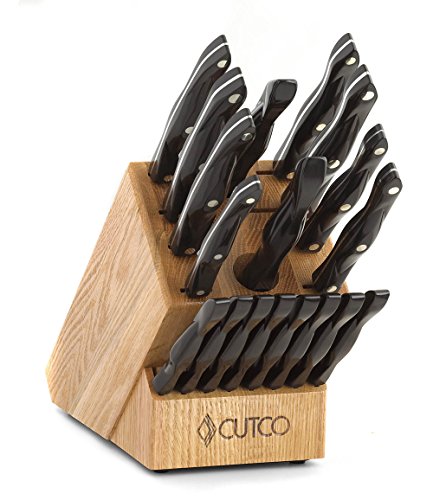 8 Set Table Knives Kitchen Knives Forks Honey Oak Knife Block Sharpener Cutting Board B24574