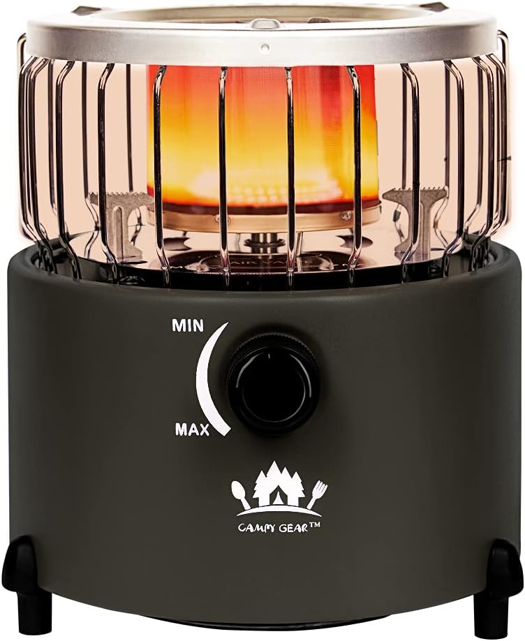 2 in 1 Portable Propane Heater & Stove, Navy Blue S4194
