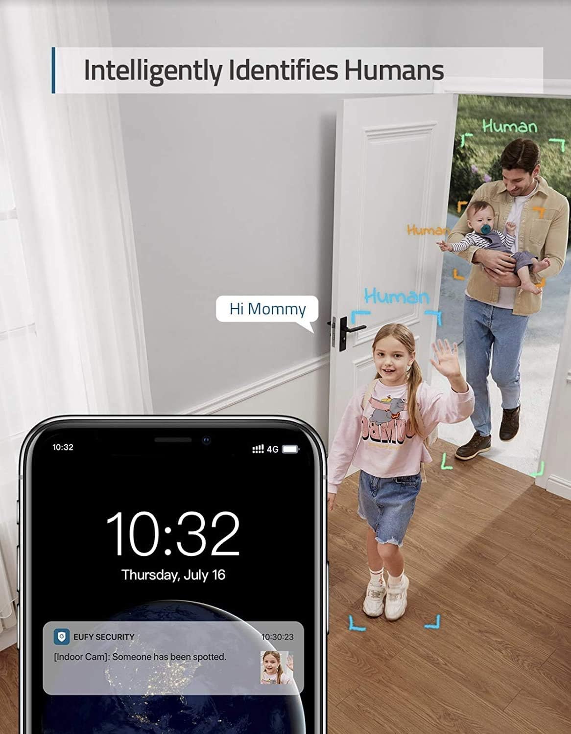 2-Cam Kit 2K Indoor Security Camera with Night Vision and Two-Way Audio I9047