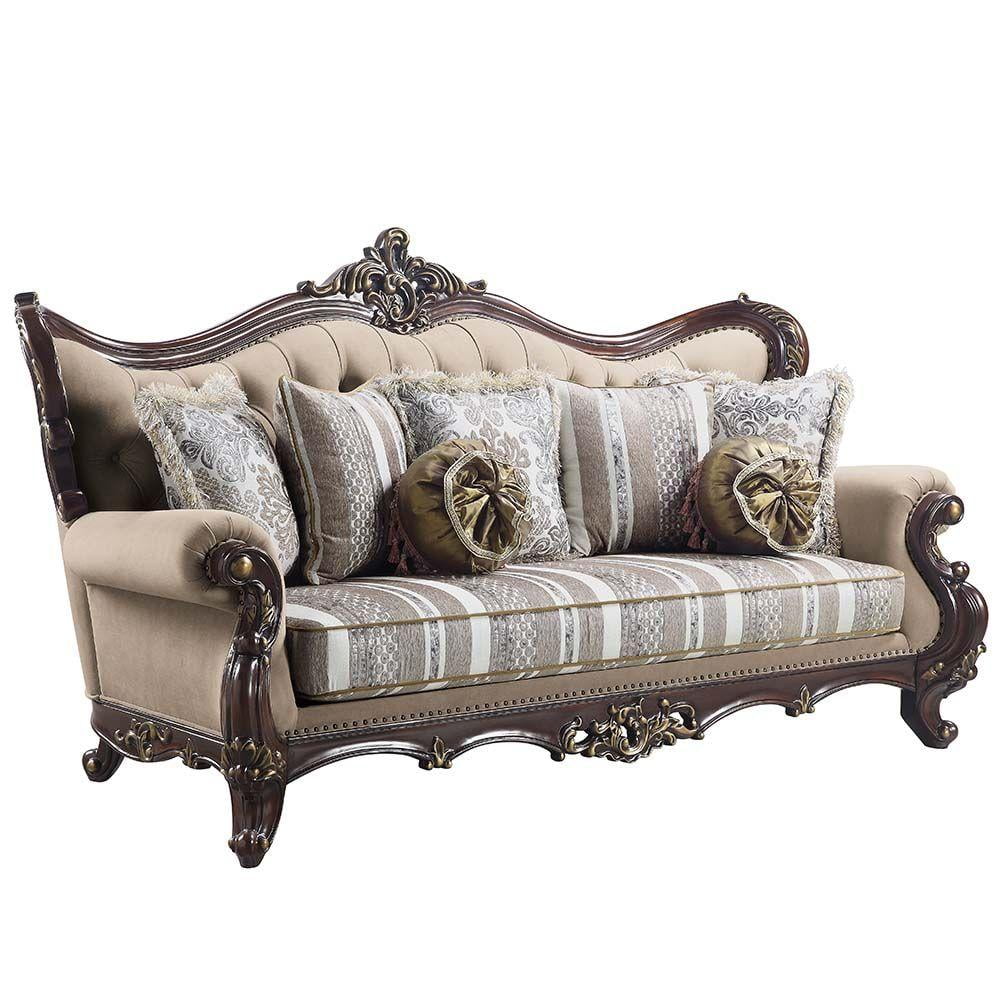 Classic Brown Cherry Sofa C559
