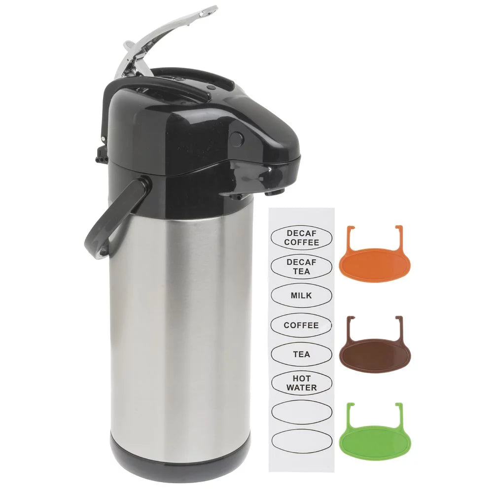 3 Liter Stainless Steel Coffee Server with Lever Lid I325