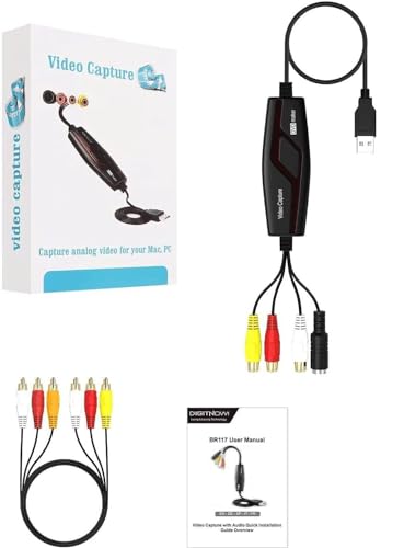 Video Capture Card, USB2.0 Video Capture Device, RCA to USB Converter X964489