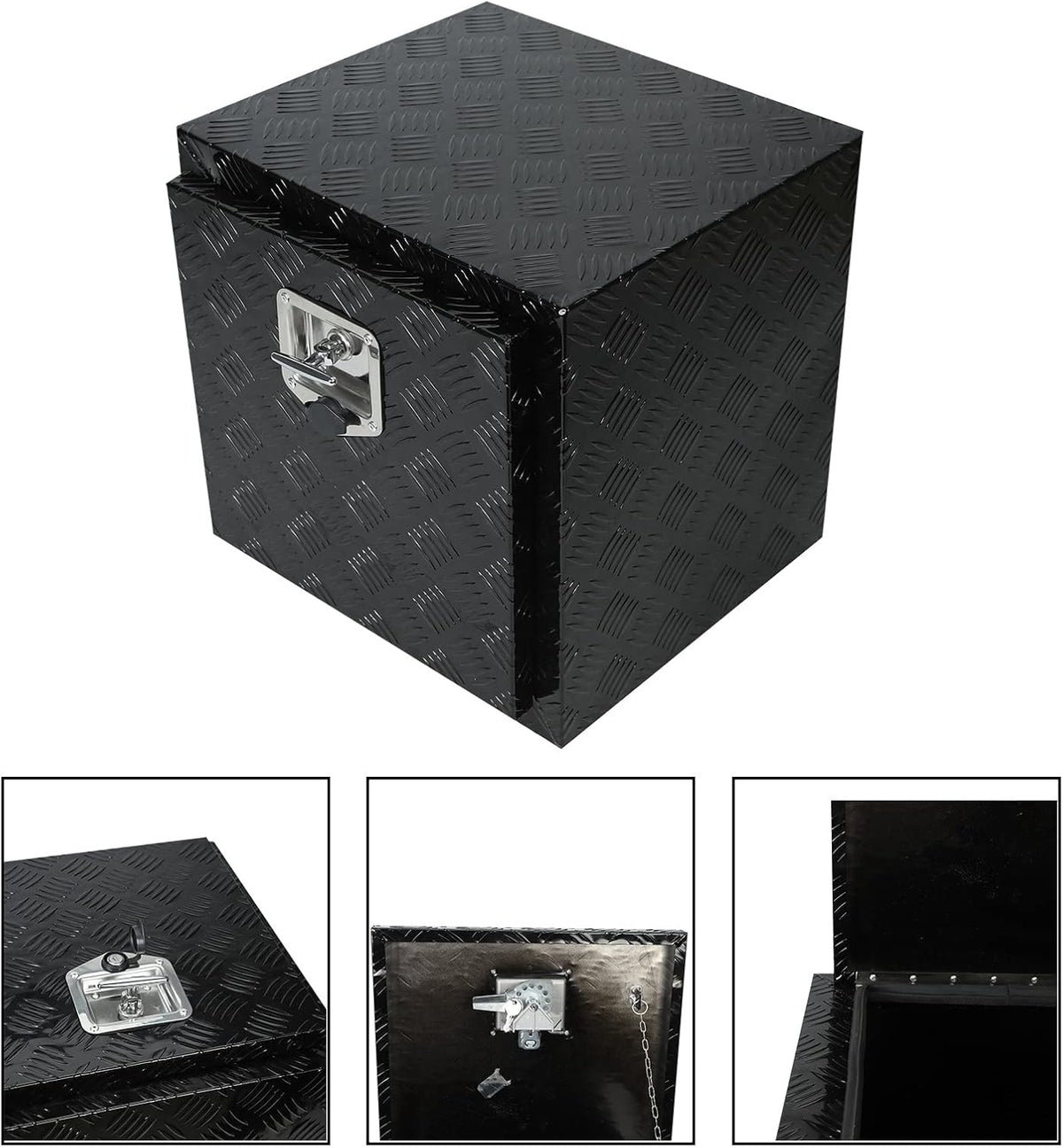 Black Aluminum 5 Bar Tread Tool Box S89478
