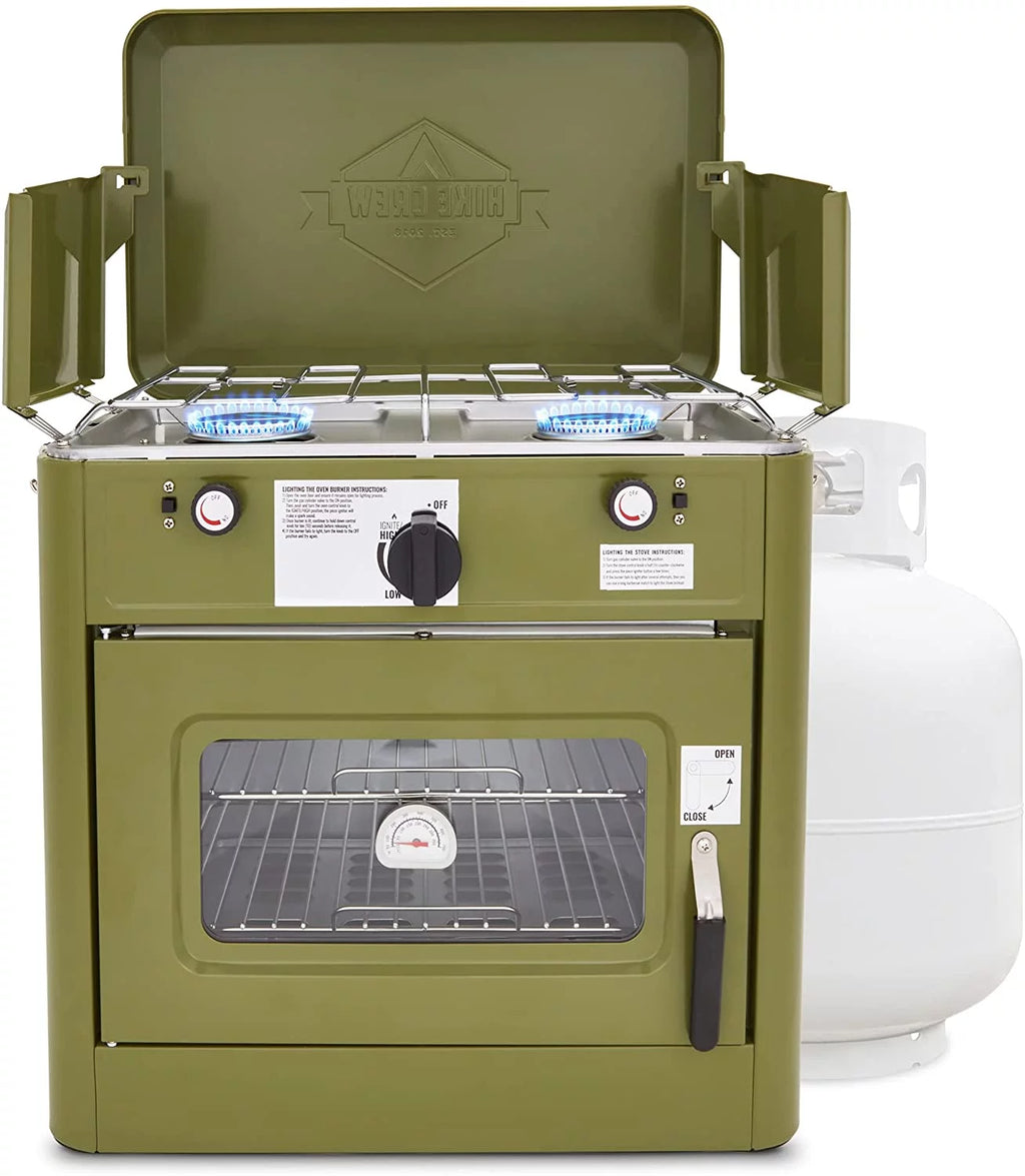2 Burner Portable Propane Camping Stove with Carry Bag Y261