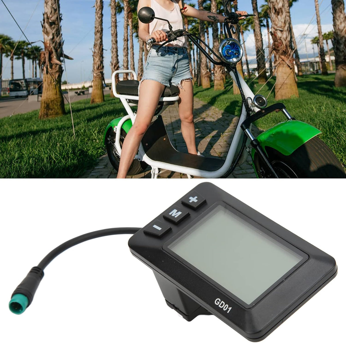5 Pin Waterproof Speedometer and Odometer with Backlight LCD Display V426