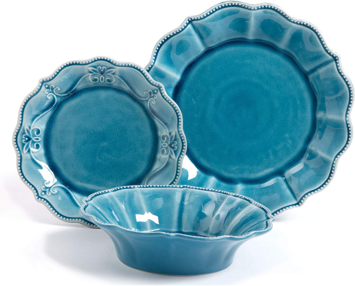 12-Piece Dinnerware Set (Denim) B90679