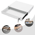 Under Desk Mounted Sliding Pull-out Drawer Storage Organizer N73483