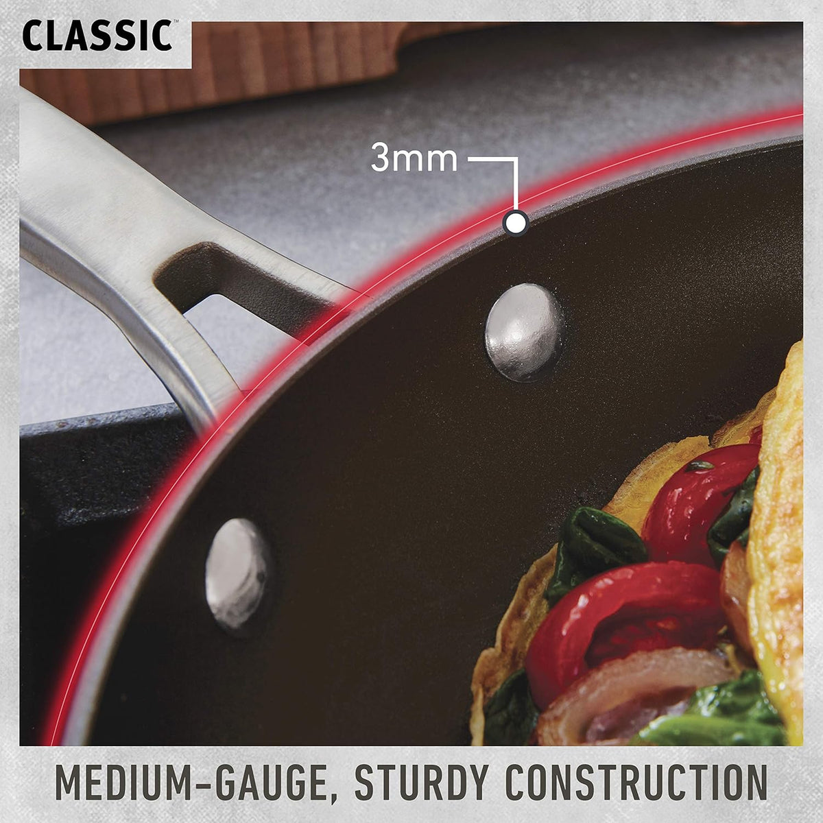 12-Inch Grey Nonstick All Purpose Pan with Cover X6856