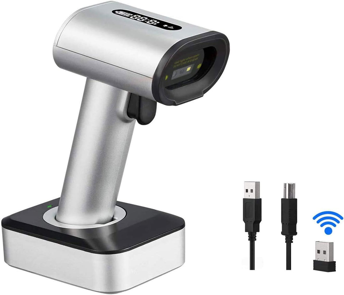 2D Wireless Barcode Scanner with Stand, Pack of 2 Z243