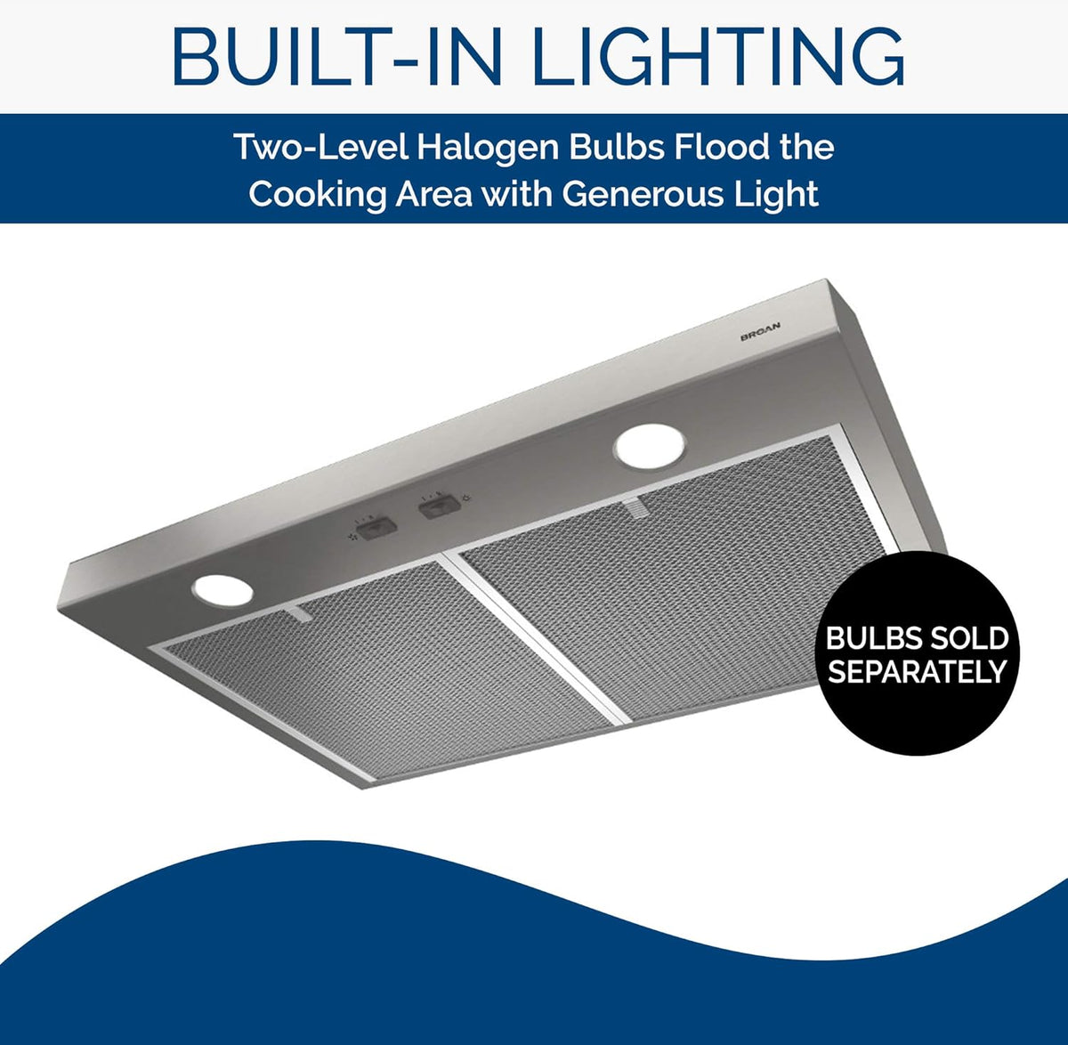 42-inch Stainless Steel Under Cabinet Range Hood with Light F34160
