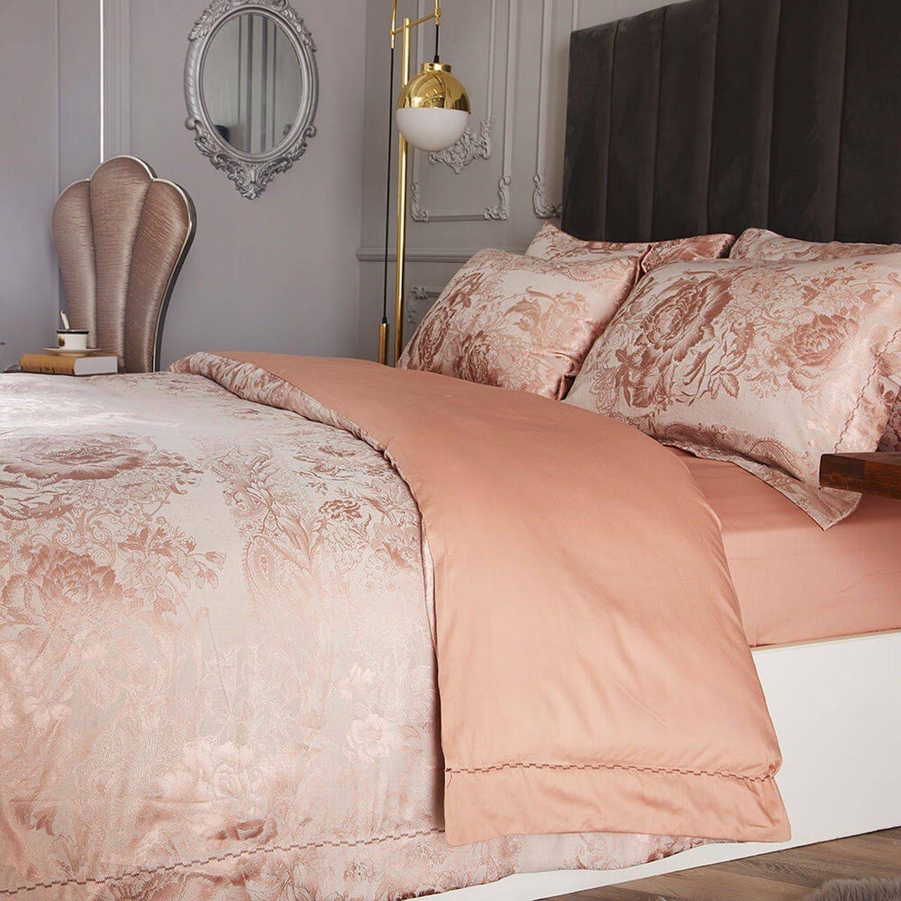 Queen Size 6 Piece Jacquard Bedding Duvet Cover Set D150058
