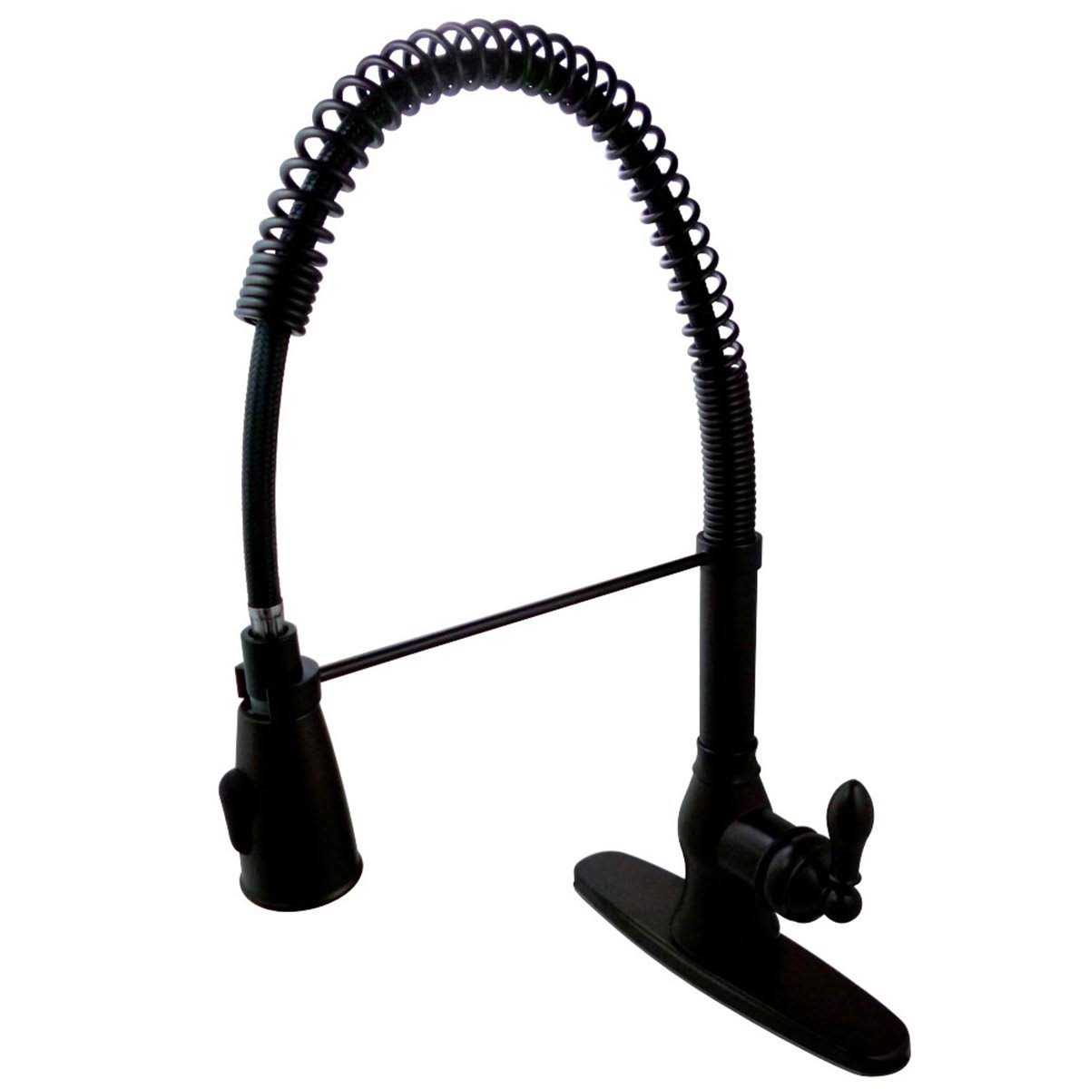 Polished Chrome Pull Down Single Handle Kitchen Faucet N7267