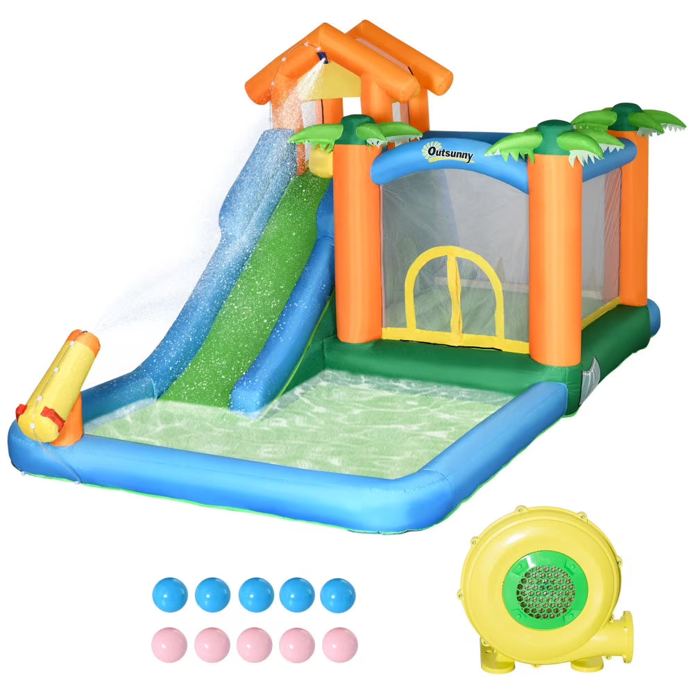6 in 1 Inflatable Water Slide Jumping Castle with Blower I743