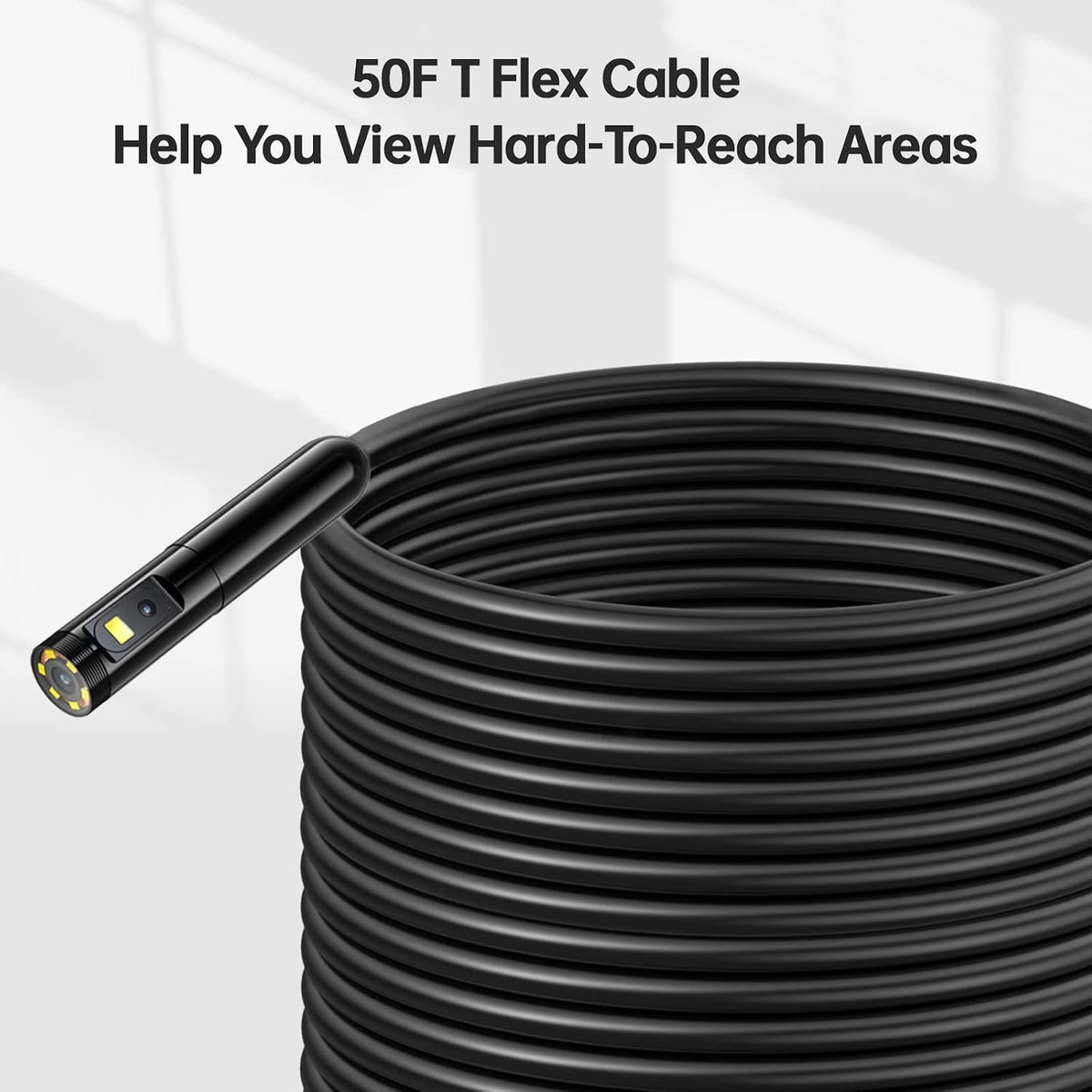 50FT Dual Lens Sewer Inspection Camera with 4.5'' Screen U642472