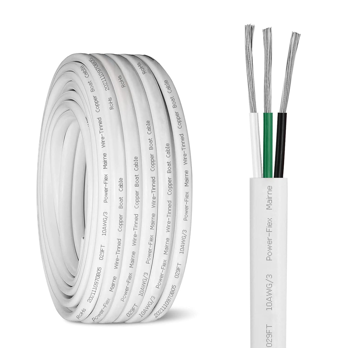 14 Gauge 50Ft Tinned Copper Marine Wire J543930