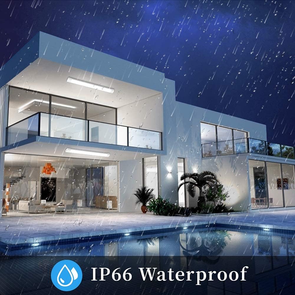 2 Pack 2FT 18W 5000K IP66 Waterproof LED Shop Light L8669