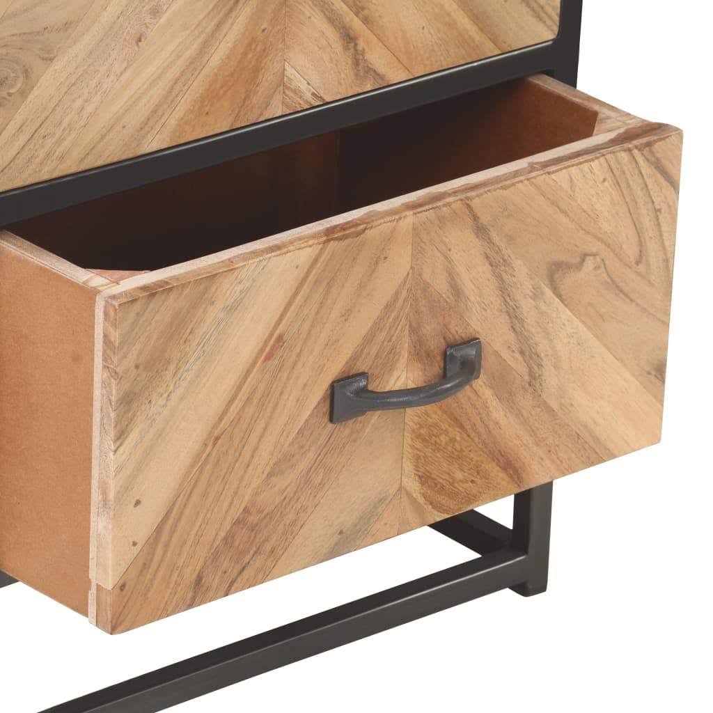 Solid Acacia Wood Bedside Cabinet G5216