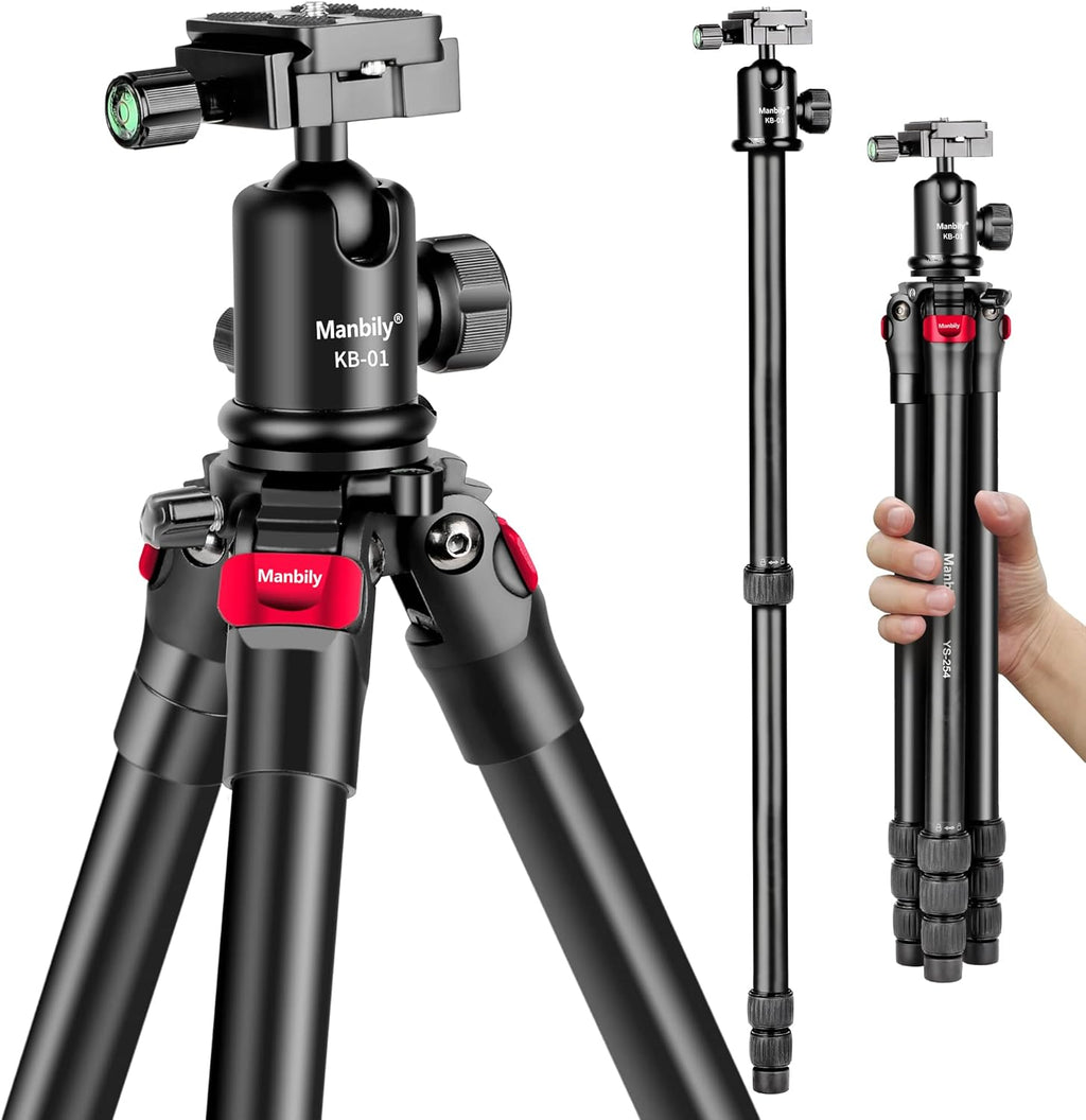 63 Aluminum DSLR Camera Tripod Monopod Kit with Panoramic Ball Head C74785